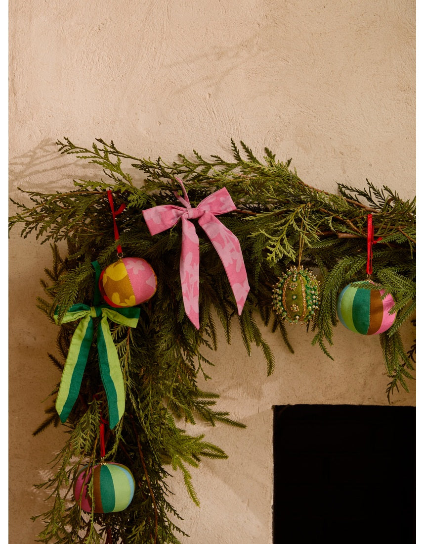 Bonnie and Neil jewel green Christmas decoration ornament with a faceted jewel-inspired design