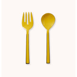 Bonnie and Neil Sunny enamel salad servers with colorful handles, servingware set