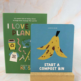 Brumby Sunstate "I Love My Planet" eco-friendly reusable tote bag with colorful Earth design and sturdy handles.