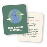 Brumby Sunstate "I Love My Planet" eco-friendly reusable tote bag with Earth-themed design and sturdy handles.