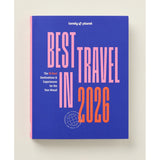 Brumby Sunstate Lonely Planet Best in Travel 2026 book cover, travel guide with scenic images and travel tips.