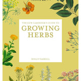 Brumby Sunstate The Kew Gardener's Guide to Growing Herbs book cover showing herbs and gardening tools on a wooden table.