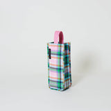 Project Ten plaid wine bag featuring a classic checkered pattern, designed for stylish wine gift packaging.