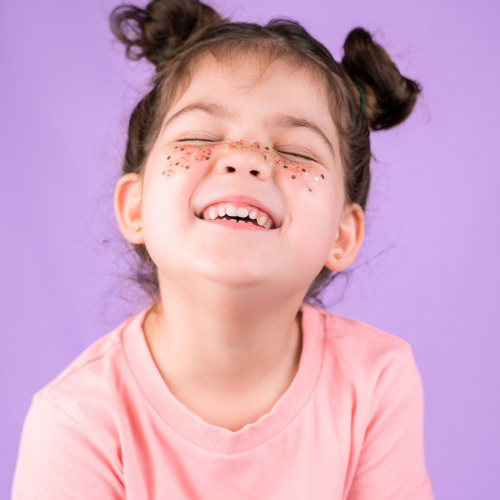 Pink mix biodegradable glitter from Oh Flossy, sparkling and eco-friendly, suitable for craft and beauty uses.