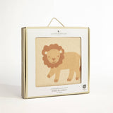 Living Textiles Wild Safari Jacquard Blanket featuring a detailed animal print in soft, cozy fabric.