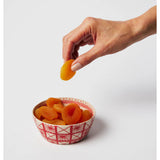 Jones & Co Caravan Snack Bowl in Ruby, a vibrant ceramic bowl with a glossy finish, perfect for serving snacks or small treats.