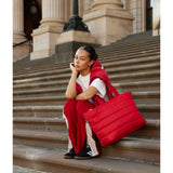 Base Cloud Take It Base in cherry red color, showcasing the soft, cloud-like design of the shoe base.
