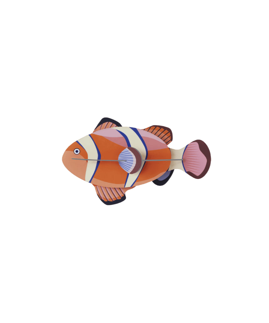 Studio Roof wall decor featuring a colorful clownfish illustration, perfect for adding vibrant marine life to any space