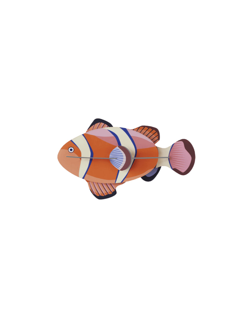 Studio Roof wall decor featuring a colorful clownfish illustration, perfect for adding vibrant marine life to any space