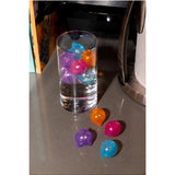 Set of 24 reusable cat ice cubes by isAlbi, showing clear silicone molds filled with water for keeping cats cool.