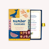Illustrated number flashcards from Lauren Sissons Studio featuring colorful, playful designs for early learning and number recognition.
