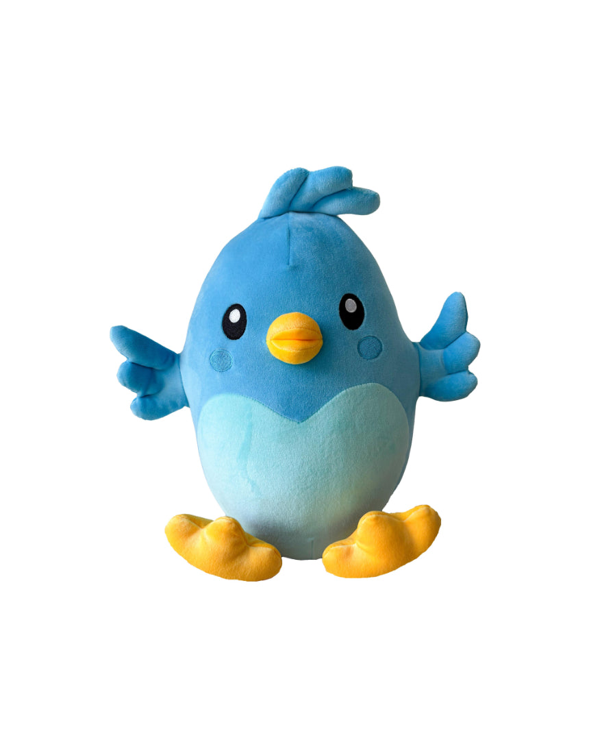 Soft plush toy from isAlbi, Ditty Bird 30cm, featuring colorful fabric and a friendly bird design for children.