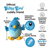 Soft plush toy from isAlbi, Ditty Bird, 30cm, featuring colorful fabric and a cute bird design, perfect for cuddling.