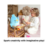 Soft plush toy from isAlbi, Ditty Bird 30cm, featuring colorful fabric and a friendly bird design for children.