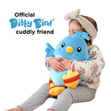 Soft plush toy from isAlbi, Ditty Bird 30cm, featuring colorful fabric and a cute bird design, perfect for cuddling.