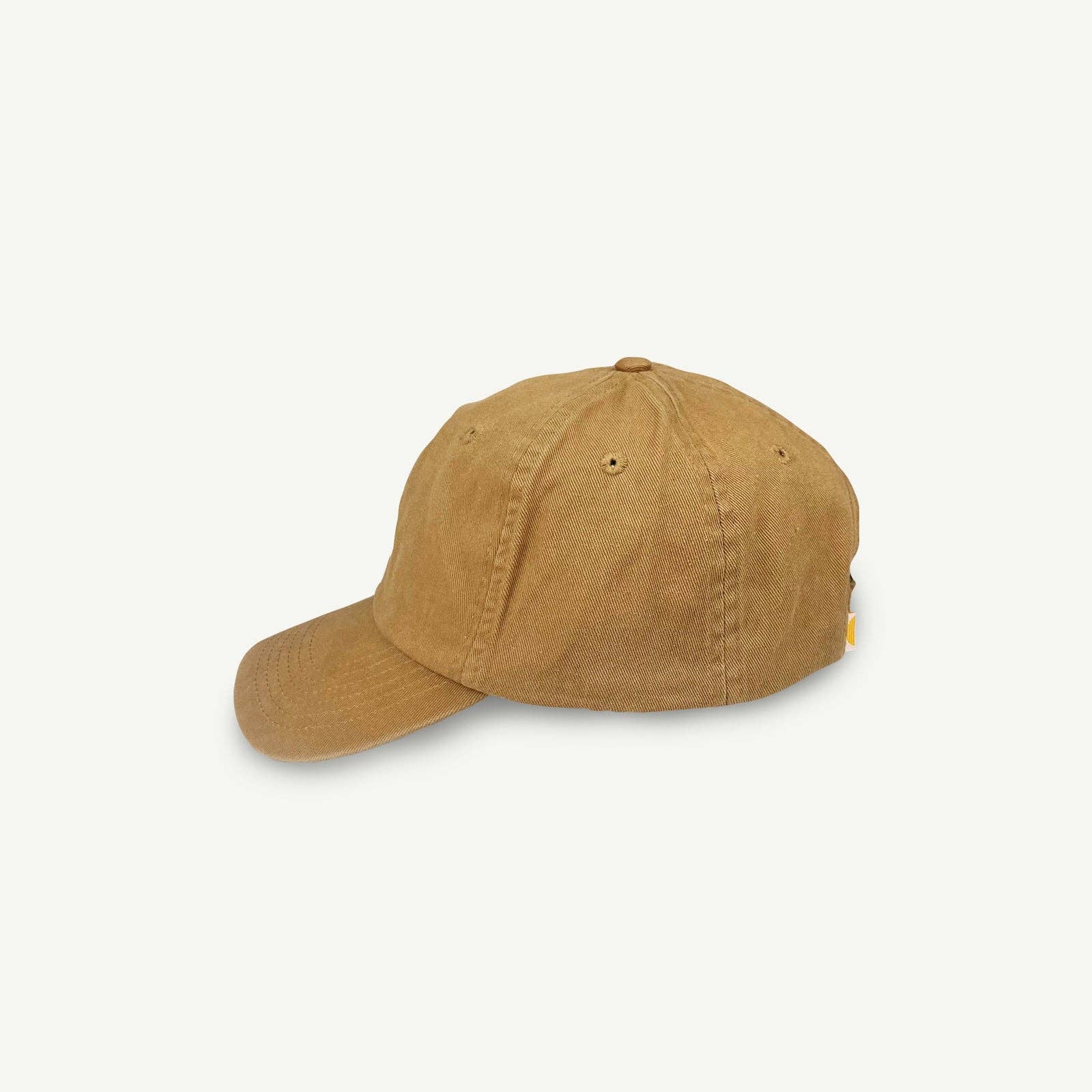 Banabae Rad Pop Washed Baseball Cap in desert sand with adjustable strap and curved brim, casual streetwear style.