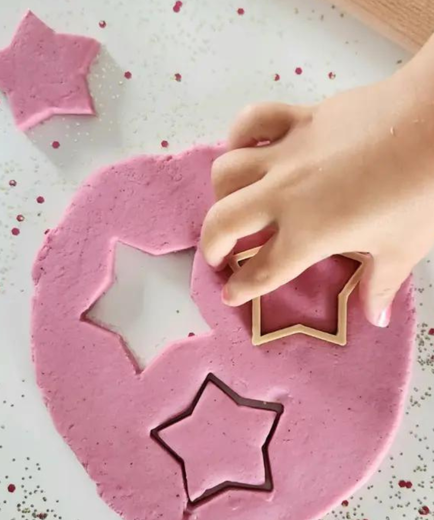 Eco Art and Craft Eco Playdough Kit for kids, colorful natural dough, included tools, and crafting accessories in a creative art kit.