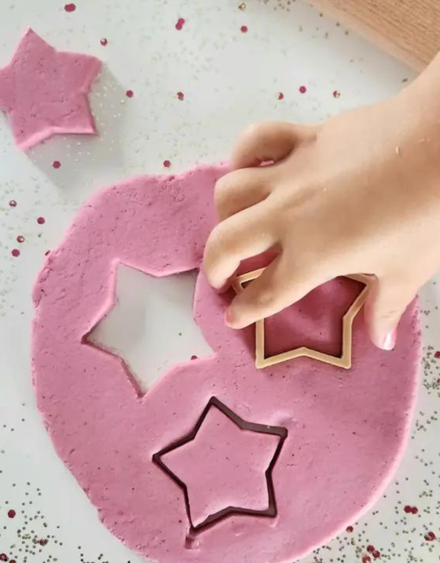 Eco Art and Craft Eco Playdough Kit for kids, colorful natural dough, included tools, and crafting accessories in a creative art kit.