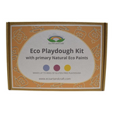 Eco Art and Craft Eco Playdough Kit for kids, includes colorful, natural playdough for creative art and craft activities.