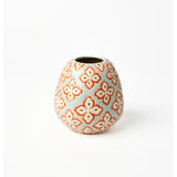 Jones & Co Pollen Vase in Blue Paisley design, showcasing a decorative ceramic vase with intricate paisley patterns.