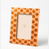 Jones & Co Paradis Spot photo frame with a decorative spotted border and a simple rectangular design.