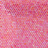 Olga Berg Edith iridescent pink clutch bag with a sleek, shiny finish and compact design for elegant occasions.