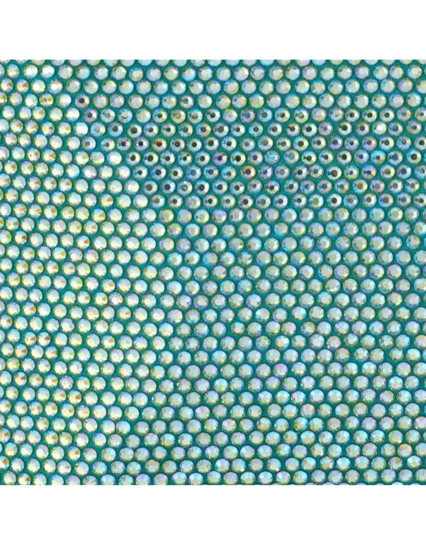 Olga Berg Edith iridescent green clutch bag with sleek design and metallic finish, perfect for evening occasions.