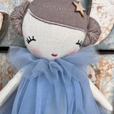 Colorful Amaranta Designs Ballerina Doll with pink tutu and ballet shoes, showcasing intricate costume details and cheerful expression.