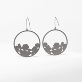 Gunmetal Elk Taak Earring featuring a sleek, modern design with a smooth finish, perfect for stylish everyday wear.