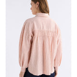 Pink Elk Erden shirt from ELK The Label, a stylish women's top with a relaxed fit and soft fabric.
