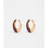 ELK The Label Hanjen Hoop Earring in Shiraz featuring a bold, circular design with a smooth, polished finish.