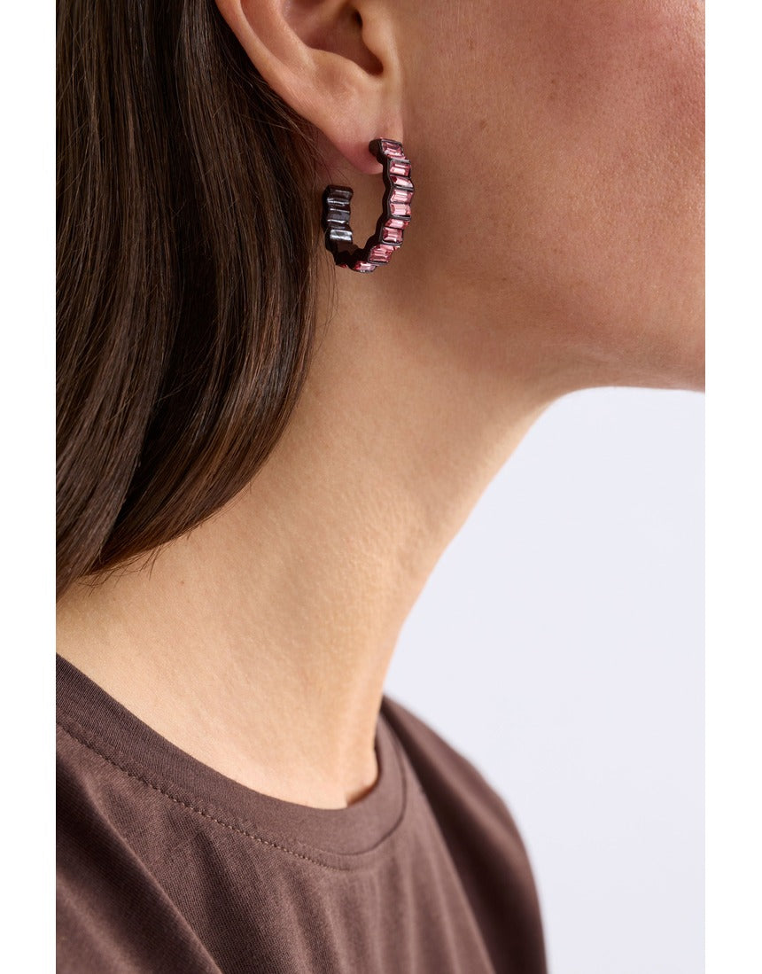 Teal ELK The Label Jolle hoop earring with a sleek, minimalist design and smooth finish, perfect for stylish accessorizing.