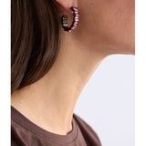 Teal ELK The Label Jolle hoop earring with a sleek, minimalist design and smooth finish, perfect for stylish accessorizing.