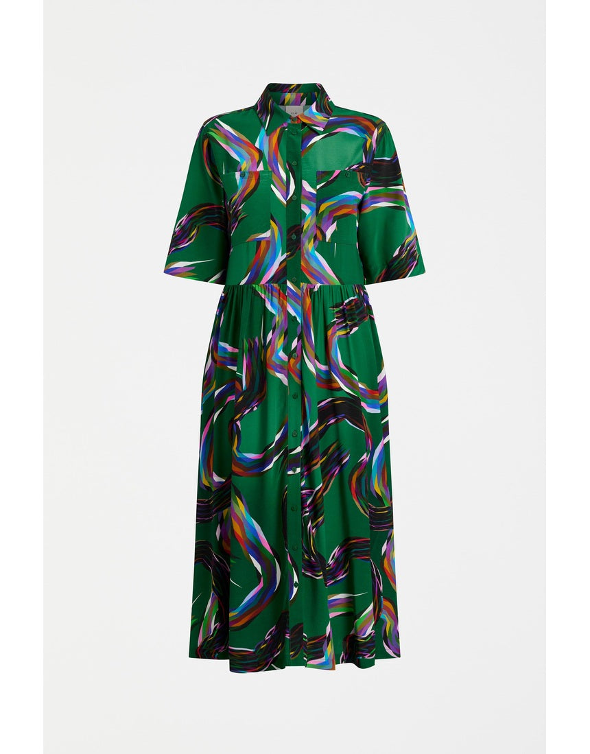 Metz Long Dress by Elk in Facet Print - view 1
