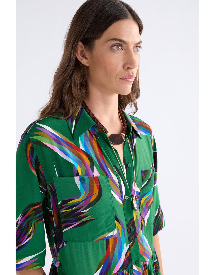 Metz Long Dress by Elk in Facet Print - view 3