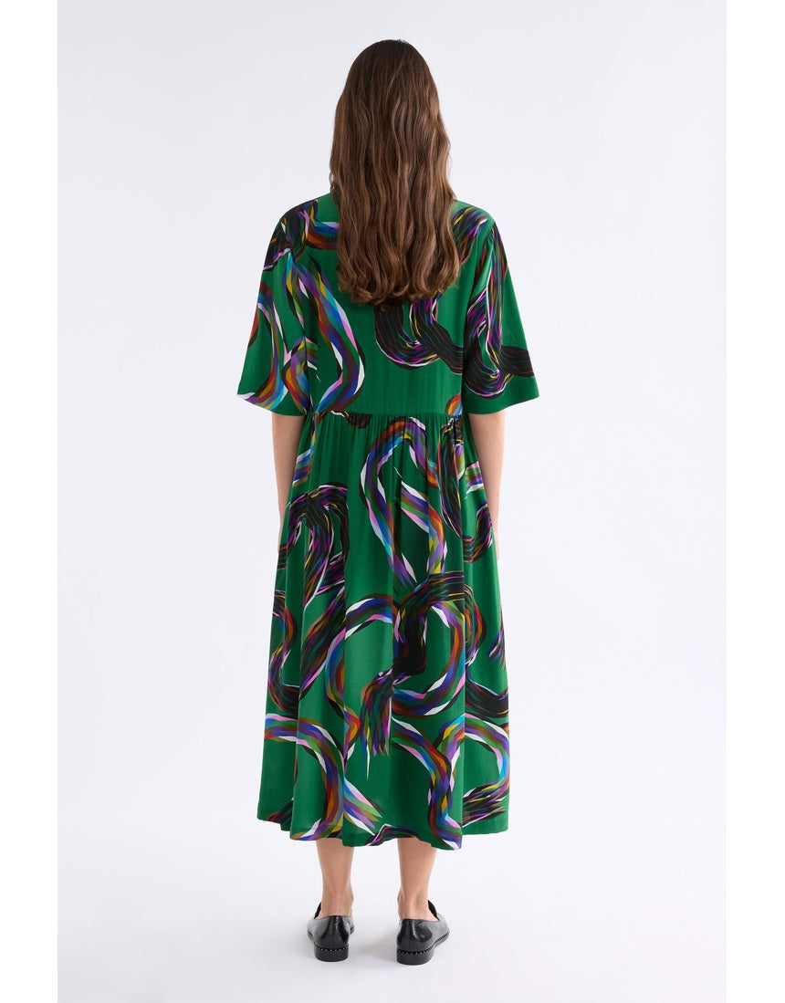 Metz Long Dress by Elk in Facet Print - view 5