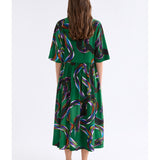 Metz Long Dress by Elk in Facet Print - view 5