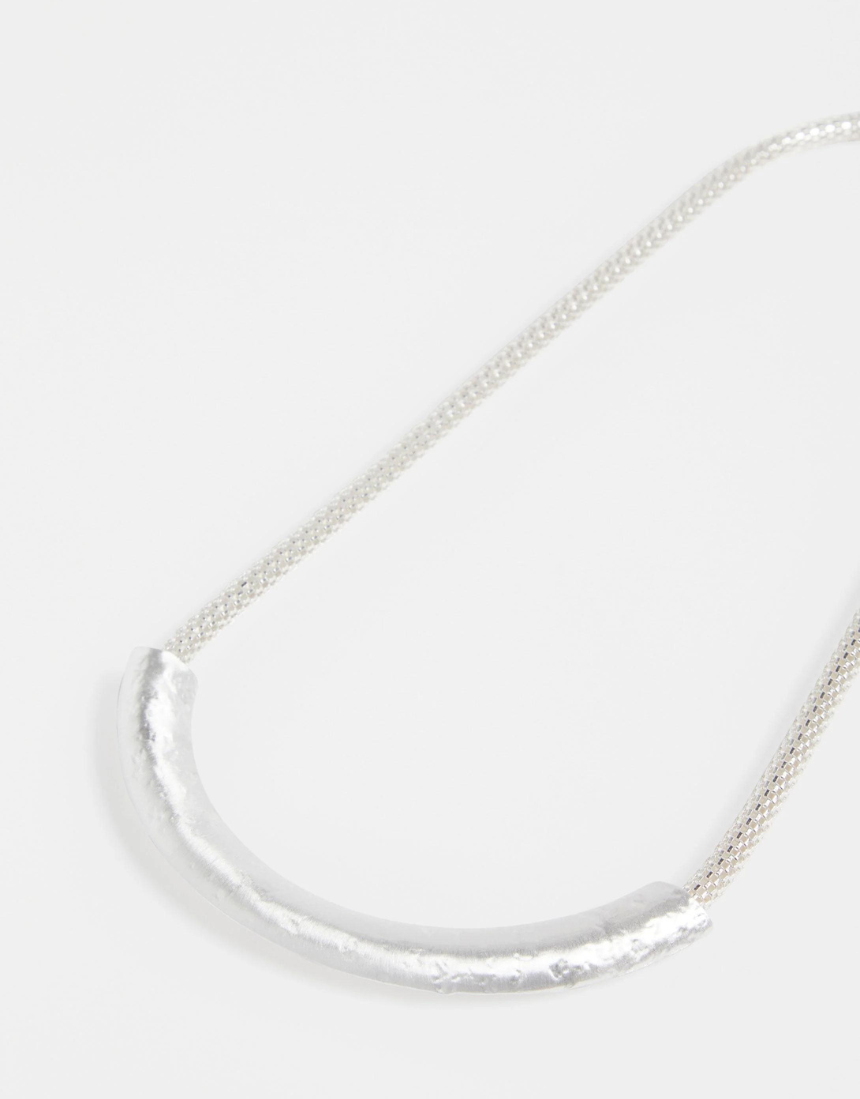Silver Elk Gild Necklace by Elk featuring a sleek, modern design with a polished silver finish and intricate detailing.