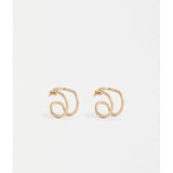 Gold Elk Orden Hoop Earring from ELK The Label, showcasing a smooth, circular hoop design in a shiny gold finish.