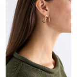 Gold Elk Orden Hoop Earring from ELK The Label, featuring a sleek, minimalist hoop design in shiny gold metal.
