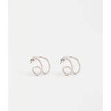 Silver Elk Orden Hoop Earring from ELK The Label, showcasing a sleek, minimalist hoop design in shiny silver.