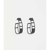 Black Elk Skeni Earring by ELK The Label featuring a sleek, modern earring design with minimalist style.