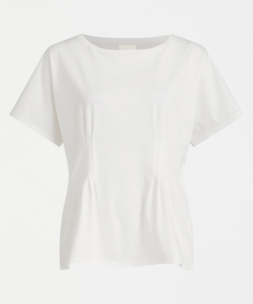 Elk Enda T-shirt, a casual short-sleeve top in neutral color with a relaxed fit, designed by Elk.