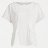 Elk Enda T-shirt, a casual short-sleeve top in neutral color with a relaxed fit, designed by Elk.