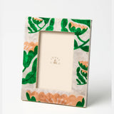 Jones & Co Paradis floral photo frame with intricate floral design and wood finish, ideal for displaying cherished memories.