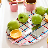Kip & Co Soiree Diner Knife and Slide Set with stylish, colorful utensils for elegant dining.