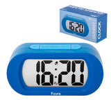 Blue Fisura Gummy Alarm Clock with playful gummy design, digital display, and snooze button.