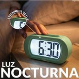 Green Fisura Gummy Alarm Clock with playful gummy shape and digital display, designed for easy time reading.