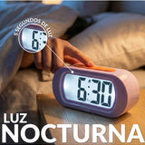Lilac Fisura Gummy Alarm Clock with playful gummy bear design and digital display, perfect for bedside use.
