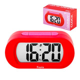 Red Fisura Gummy Alarm Clock with playful gummy shape and digital display, perfect for a fun and functional home decor piece.